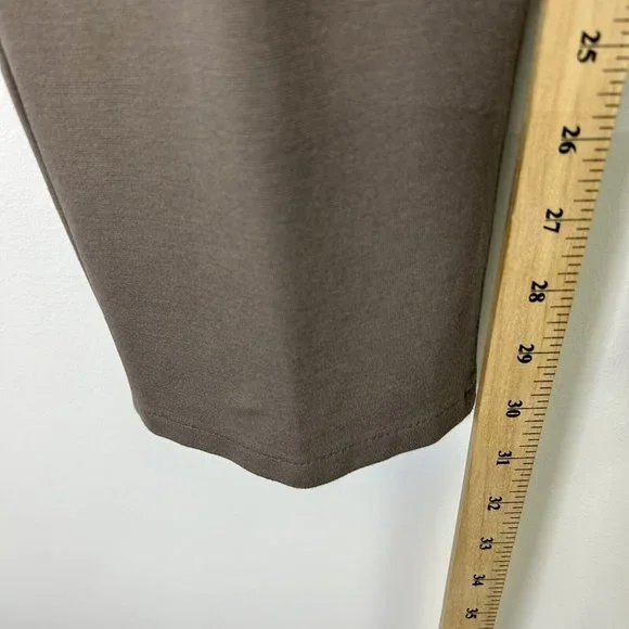Chicos So Slimming Ponte Pants Womens Size 3 US 16 Taupe Tan Peyton - Picture 6 of 10